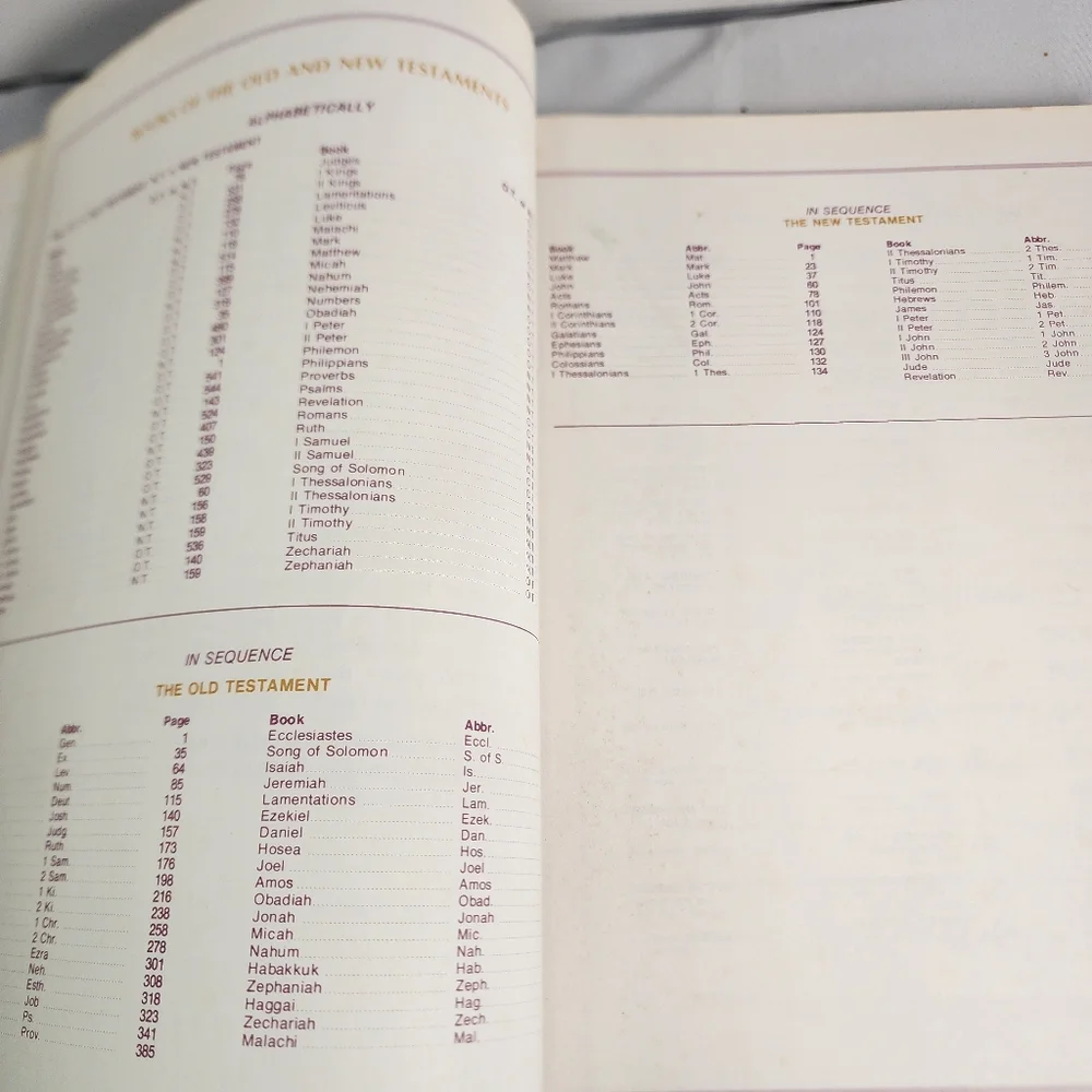Vintage 1978 Holy Bible Family Life Edition Full Color Sections